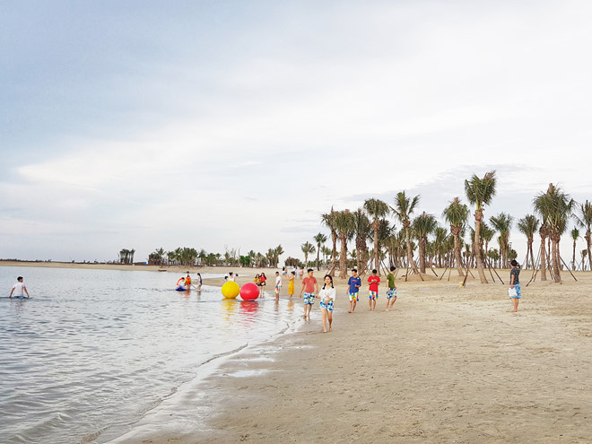 Bãi tắm nhân tạo Đồi Rồng sẽ là điểm đến hấp dẫn ở Khu du lịch Đồ Sơn ẢNH LÊ TÂN