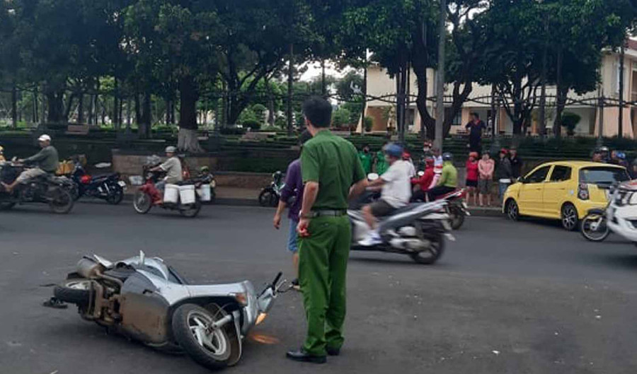 Hiện trường vụ tai nạn. Ảnh: Hà Phương