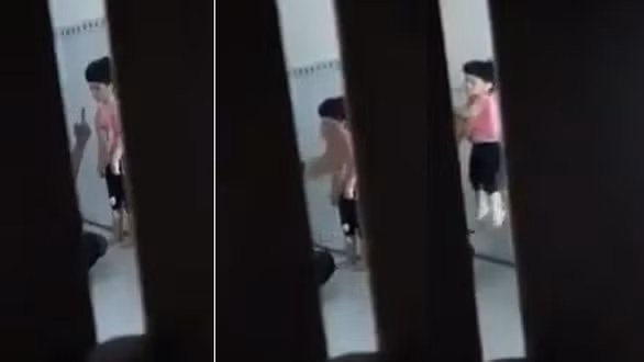 Hình ảnh vụ việc cắt từ clip.