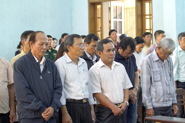  Các bị cáo tại phiên tòa. Ảnh: L.V.N