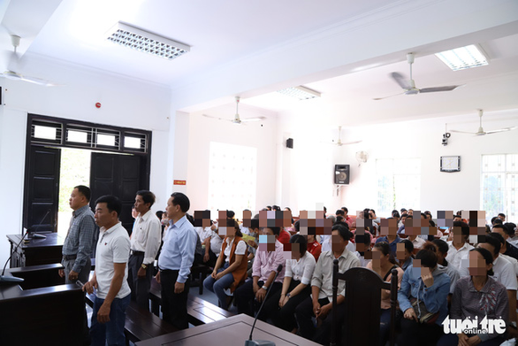  Vụ án này có hàng trăm người có quyền và nghĩa vụ liên quan - Ảnh: ĐOÀN CƯỜNG