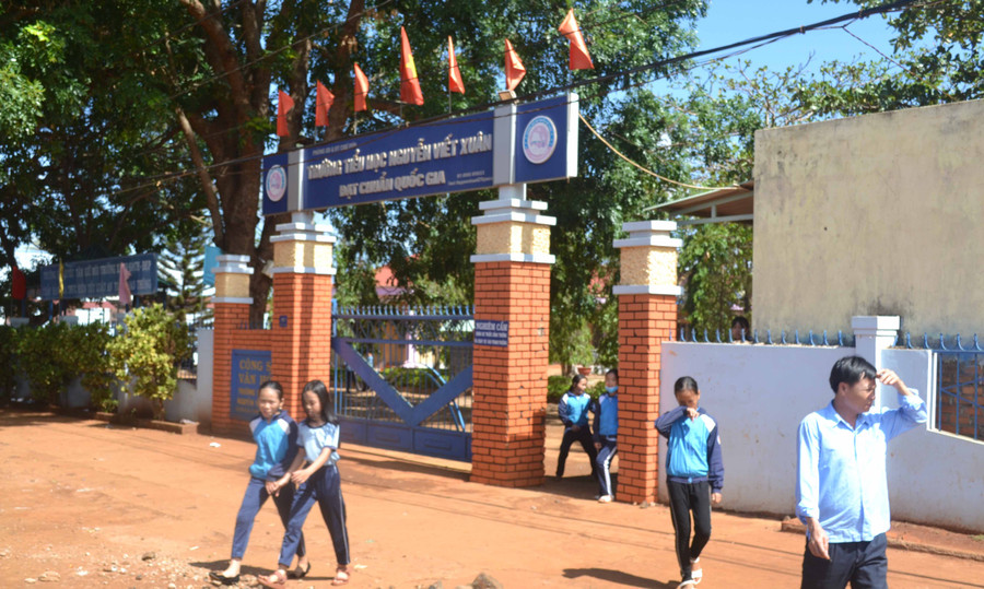 Trường TH Nguyễn Viết Xuân, thị trấn Nhơn Hòa, huyện Chư Pưh. Ảnh: Hoàng Minh