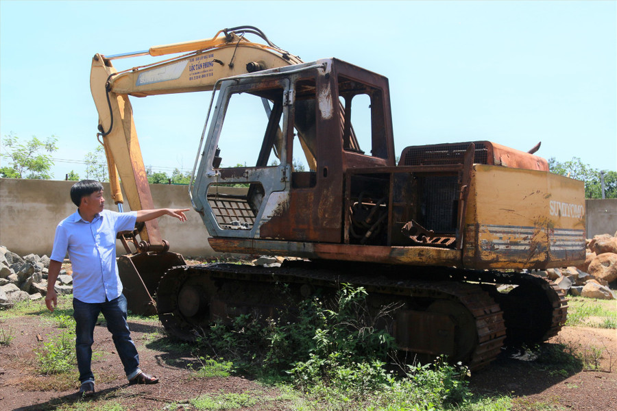 Hiện trường vụ việc. Ảnh: Bảo Trung