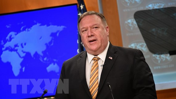  Ngoại trưởng Mỹ Mike Pompeo. (Ảnh: AFP/TTXVN) 