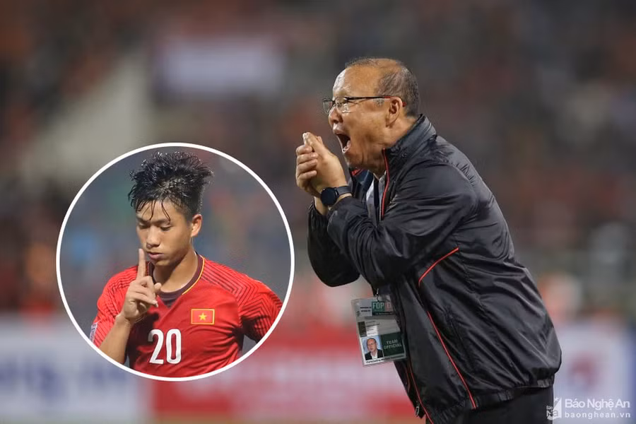 Phan Văn Đức là cầu thủ quan trọng trong sơ đồ của HLV Park -Hang -seo (Ảnh Báo Nghệ An).