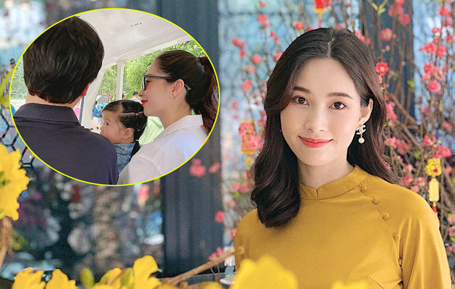 Đặng Thu Thảo cùng chồng đưa con gái đi chơi nhân dịp Quốc tế thiếu nhi ẢNH: CHỤP MÀN HÌNH