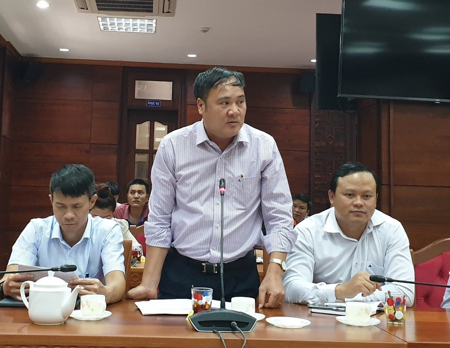 Ông Phạm Văn Lập - Phó Giám đốc Sở Xây dựng khẳng định, Công ty Phú Xuân không được phép bán nhà ở. Ảnh: Hữu Long