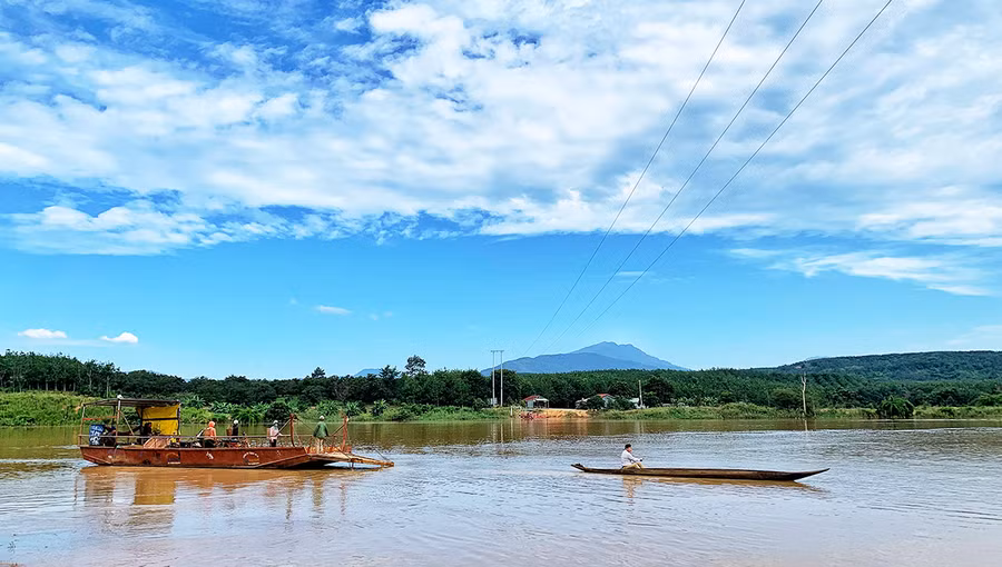 Bến đò làng Nú. Ảnh: Hoàng Ngọc