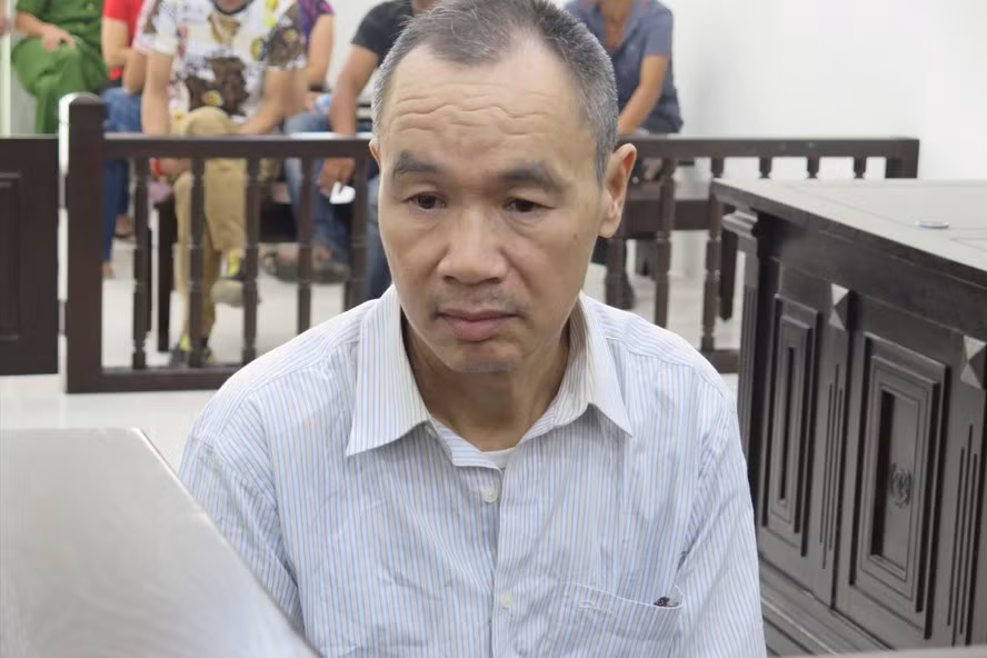  Bị cáo Lê Văn Thạo tại phiên tòa sơ thẩm. Ảnh: Việt Dũng