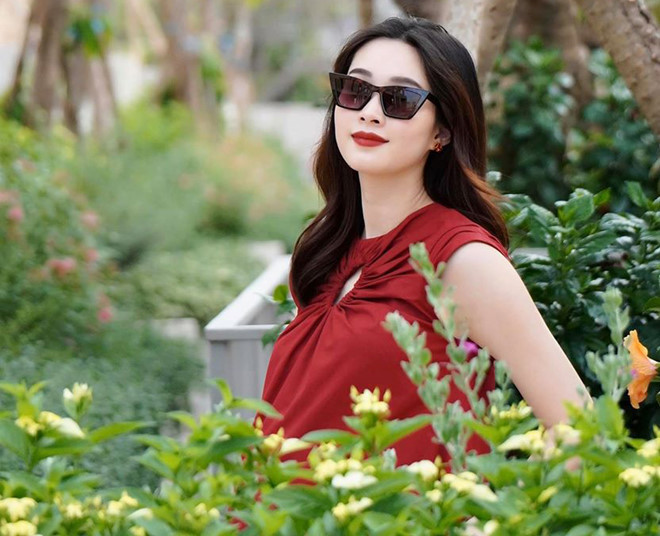 Đặng Thu Thảo khoe ảnh mang thai khi đã 8 tháng ẢNH: TL