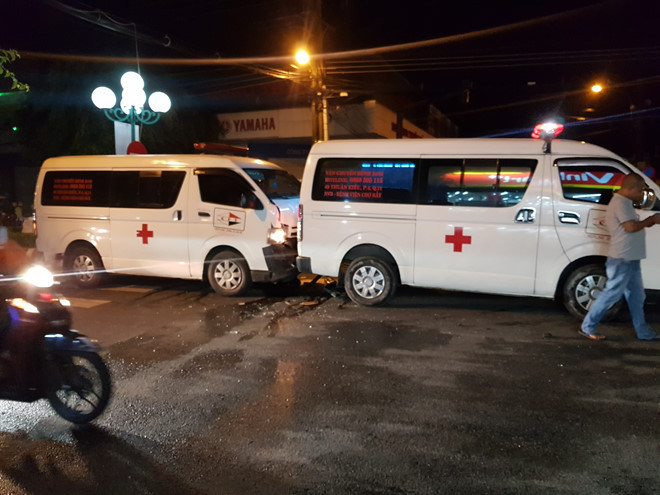 Hiện trường vụ tai nạn - ẢNH: BÁCH HỶ