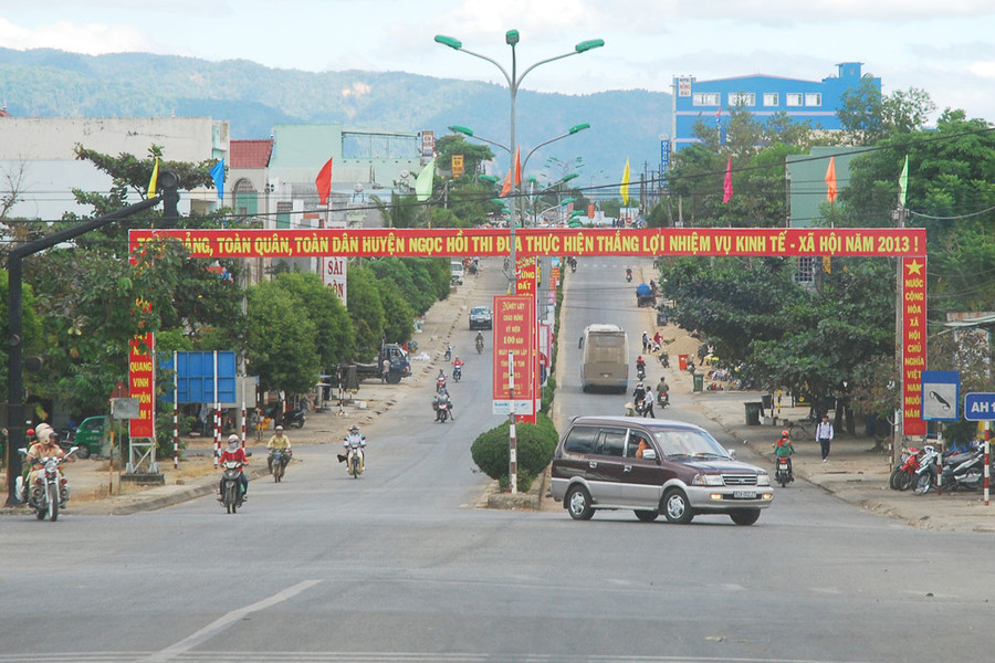 Một góc huyện Ngọc Hồi-Kon Tum. Ảnh: Nguyễn Giác