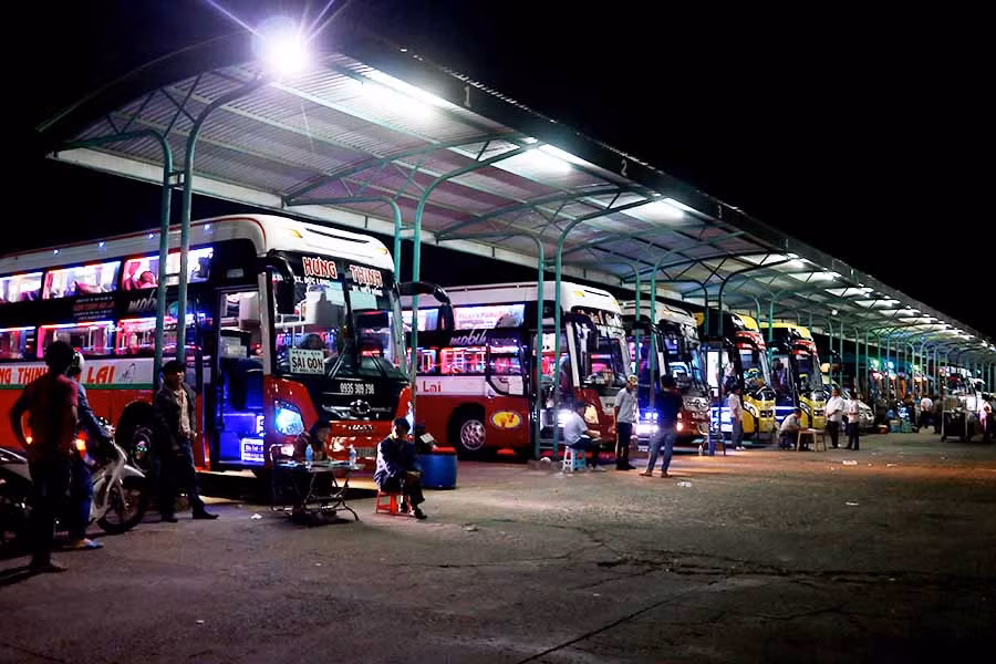 Bến xe Đức Long Gia Lai đã chuẩn bị đầy đủ điều kiện để phục vụ đợt cao điểm vận tải Tết. Ảnh: L.H