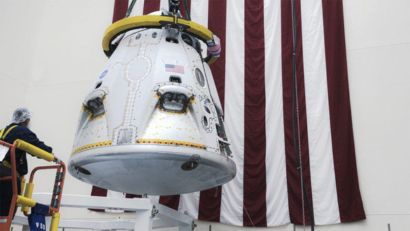 Tàu con thoi Crew Dragon - Ảnh: SPACEX  Tàu con thoi Crew Dragon - Ảnh: SPACEX