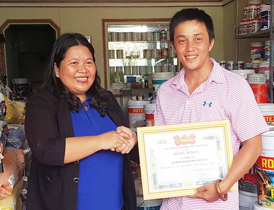 Anh Trần Vũ-Chủ nhiệm CLB Máu nóng Pleiku, 1 trong 10 gương mặt Công dân trẻ tiêu biểu năm 2019. Ảnh: H.Đ.T