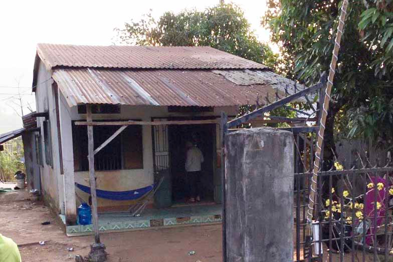 Ngôi nhà nơi xảy ra vụ án mạng. Ảnh: Văn Ngọc