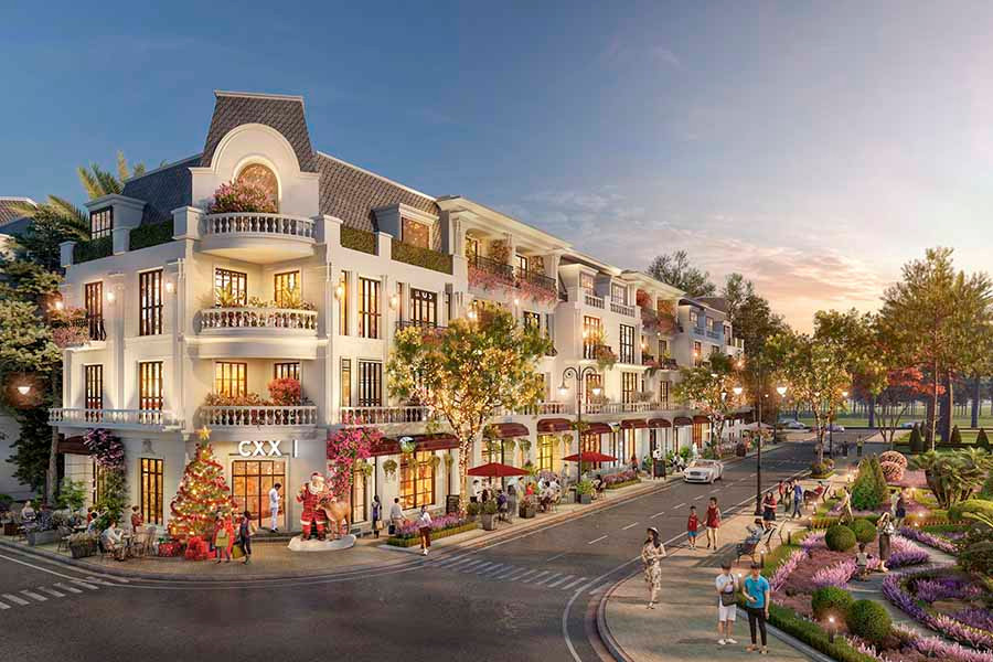  Dãy shophouse mang phong cách tân cổ điển sang trọng.