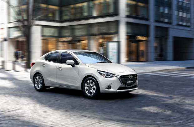 Mazda2 Sedan trắng. (Nguồn: Thaco Trường Hải)