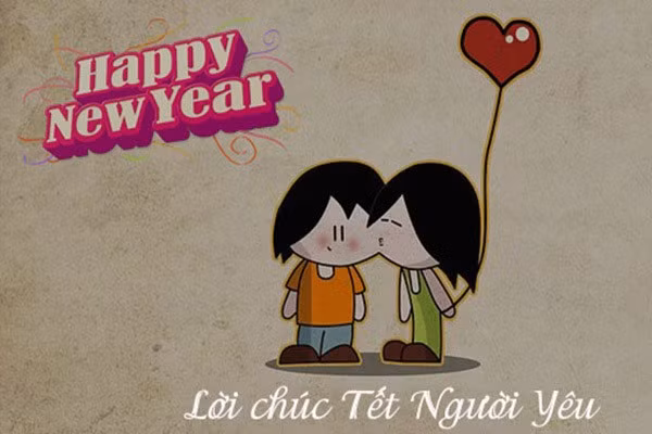Những lời chúc Tết cho người yêu sẽ là món quà ý nghĩa dịp năm mới. Ảnh: ST. 