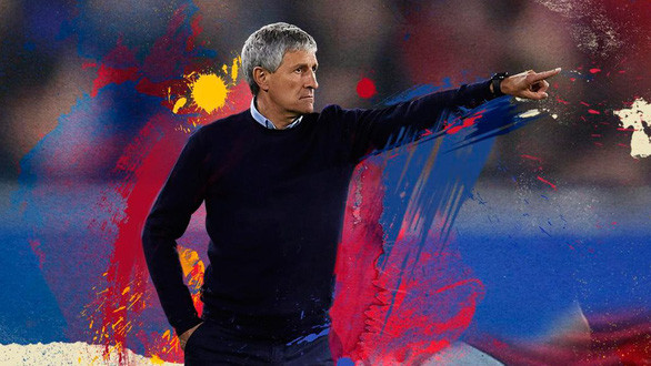 Tân HLV Barca Quique Setien - Ảnh: BFC Tân HLV Barca Quique Setien - Ảnh: BFC