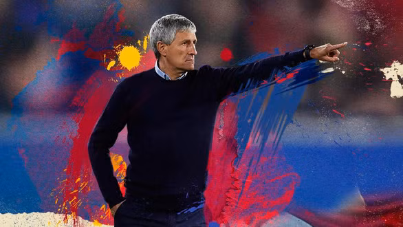 Tân HLV Barca Quique Setien - Ảnh: BFC