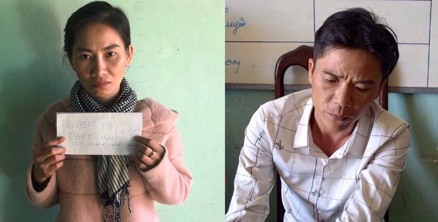 2 đối tượng tại cơ quan Công an. Ảnh: Văn Ngọc