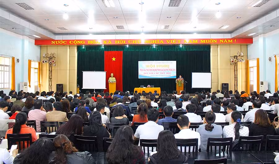 Quang cảnh hội nghị. Ảnh: Hồng Thi Quang cảnh hội nghị. Ảnh: Hồng Thi