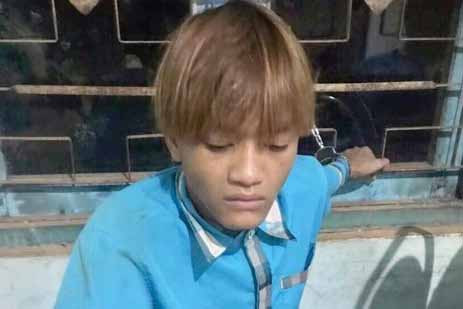 Đối tượng Nguyễn Công Hùng tại cơ quan Công an. Ảnh: Văn Ngọc Đối tượng Nguyễn Công Hùng tại cơ quan Công an. Ảnh: Văn Ngọc