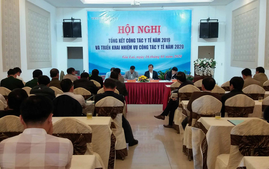 Hội nghị tổng kết công tác y tế năm 2019 có sự tham dự đầy đủ của các đơn vị y tế trên địa bàn tỉnh. Ảnh: Như Nguyện 