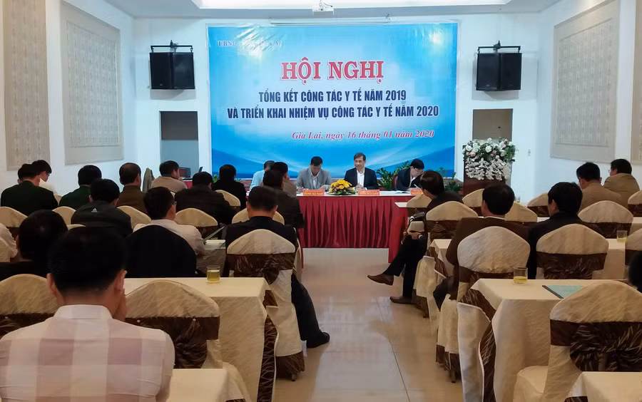 Hội nghị tổng kết công tác y tế năm 2019 có sự tham dự đầy đủ của các đơn vị y tế trên địa bàn tỉnh. Ảnh: Như Nguyện 