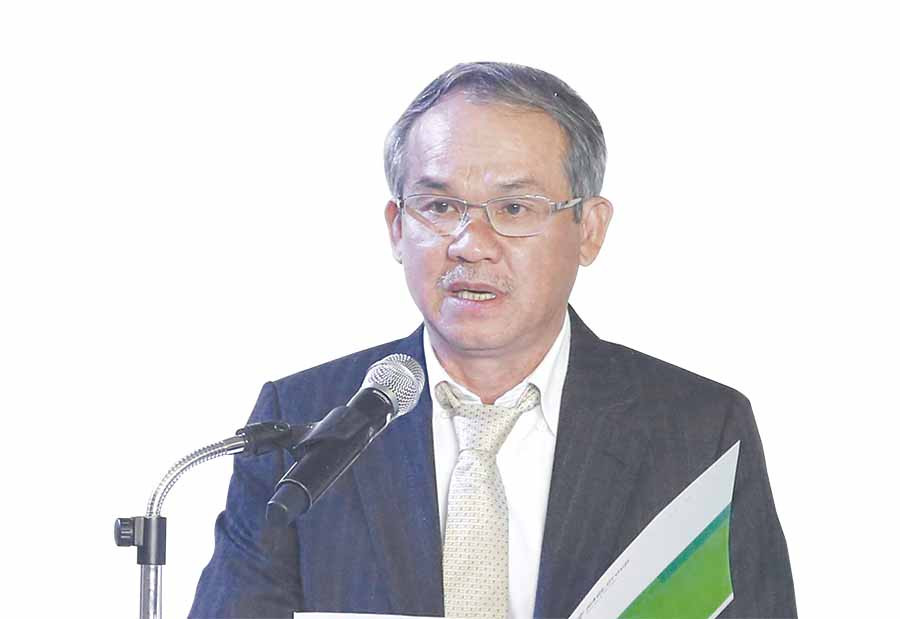 Ông Đoàn Nguyên Đức phát biểu tại lễ kỷ niệm hợp tác chiến lược THACO và HAGL. Ảnh: internet