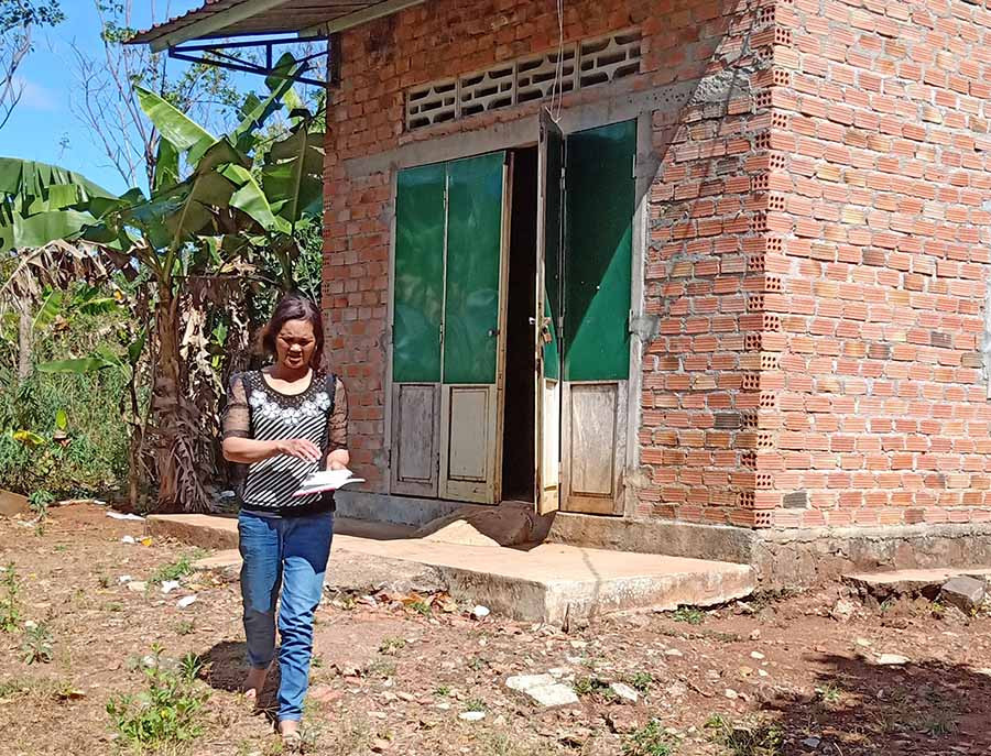  Nhà, đất của chị Trần Thị Bé (tổ 3, phường Yên Thế, TP. Pleiku). Ảnh: H.C