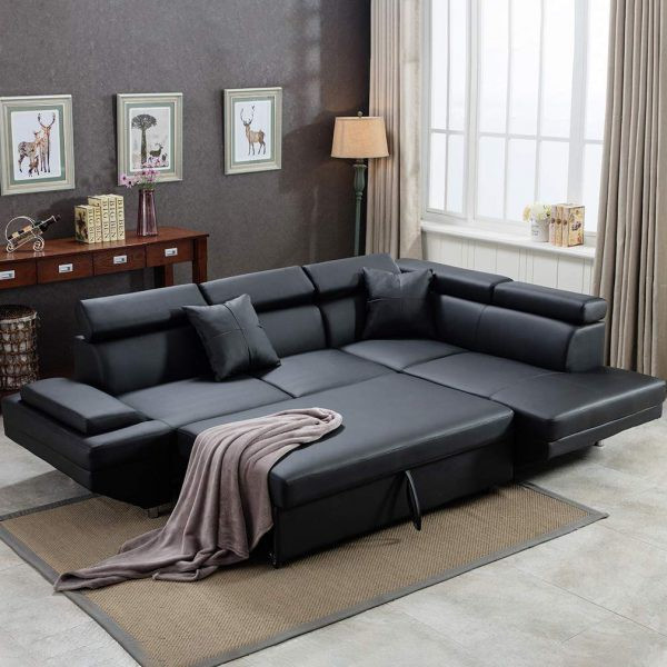 Ghế sofa da có tựa đầu và chân ghế có thể điều chỉnh, nhanh chóng trở thành một chiếc giường ngủ thoải mái mỗi khi có khách. Ghế sofa da có tựa đầu và chân ghế có thể điều chỉnh, nhanh chóng trở thành một chiếc giường ngủ thoải mái mỗi khi có khách.