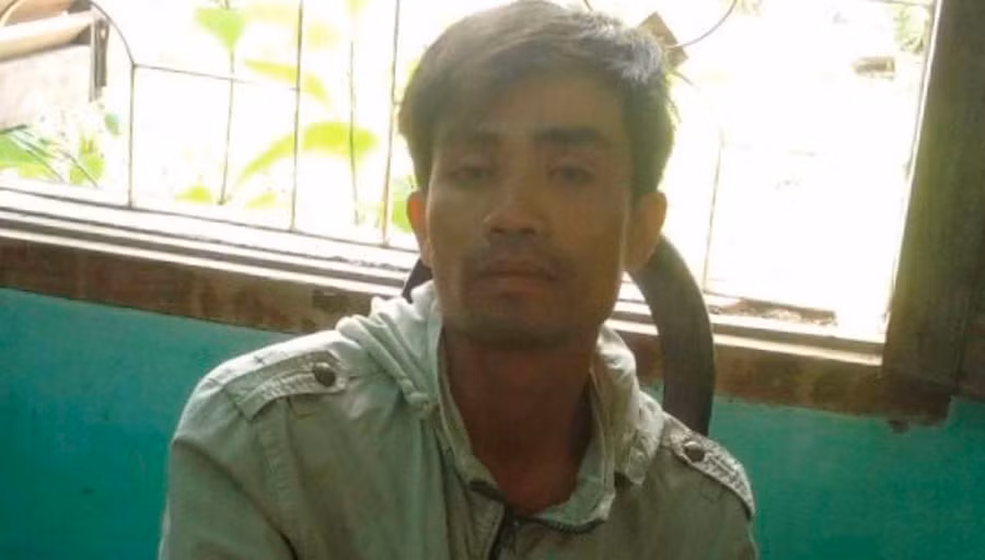 Đối tượng Võ Công Trí bị bắt giữ . Ảnh: Văn Ngọc