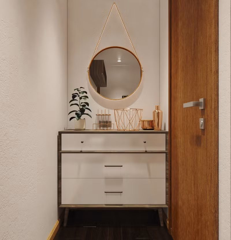  Cây xanh được đưa thêm vào phòng tắm để khử mùi và tạo màu xanh.