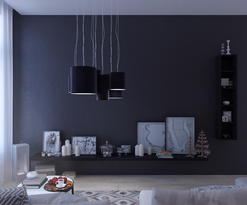 Gam màu xám tối, tỏ ra hiệu quả khi mang đến cảm giác sang trọng. Gam màu xám tối, tỏ ra hiệu quả khi mang đến cảm giác sang trọng.