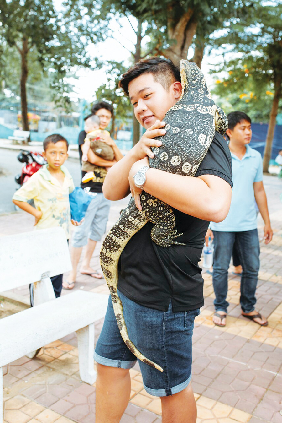 Lê Duy Tân rất yêu thích “thú cưng” bò sát.