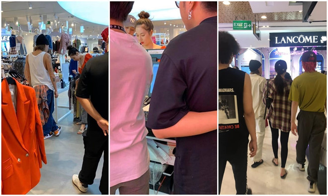 Được biết, trước đó, HyunA liên tục được người hâm mộ bắt gặp dạo phố và shopping tại khu trung tâm thương mại ở quận 1. Trong loạt ảnh được fan ghi lại, nữ ca sĩ cùng bạn trai E’Dawn ăn mặc đơn giản, thoải mái mua sắm đồ và đi dạo trên đường phố - ẢNH: CHỤP MÀN HÌNH FANPAGE HYUNA VIETNAM
