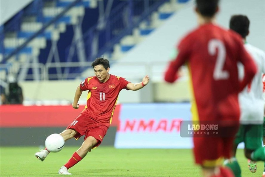 Tiền vệ Tuấn Anh sẽ trở lại trong màu áo đội tuyển Việt Nam. Ảnh: Trung Thu