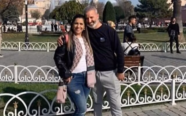 Cặp vợ chồng Mordy và Natali Oknin bị bắt ở Thổ Nhĩ Kỳ vì chụp ảnh cung điện của Tổng thống Erdogan. Ảnh Times Of Israel.