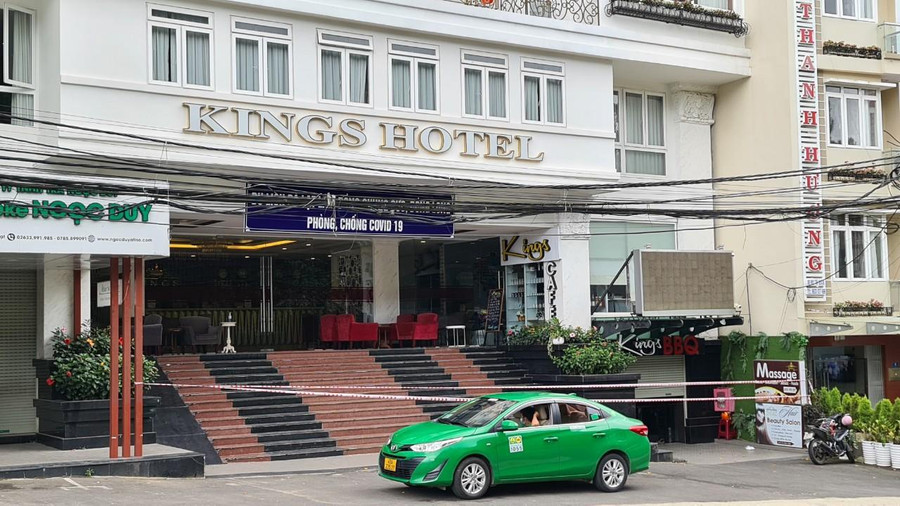 khách sạn phải đóng cửa vì từng có F0 đến lưu trú. Ảnh: Lâm Viên