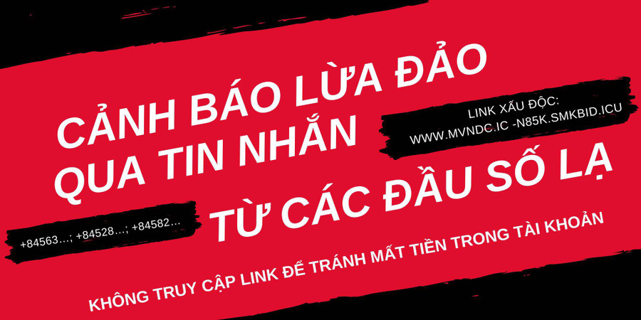 Người dân cần cảnh giác trước các tin nhắn có đầu số lạ. Ảnh: BHXH Việt Nam cung cấp