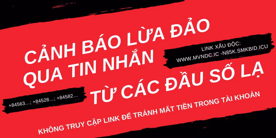 Người dân cần cảnh giác trước các tin nhắn có đầu số lạ. Ảnh: BHXH Việt Nam cung cấp