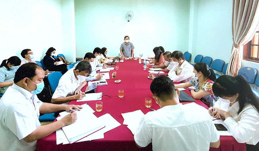 Quang cảnh buổi làm việc. Ảnh: Mộc Trà