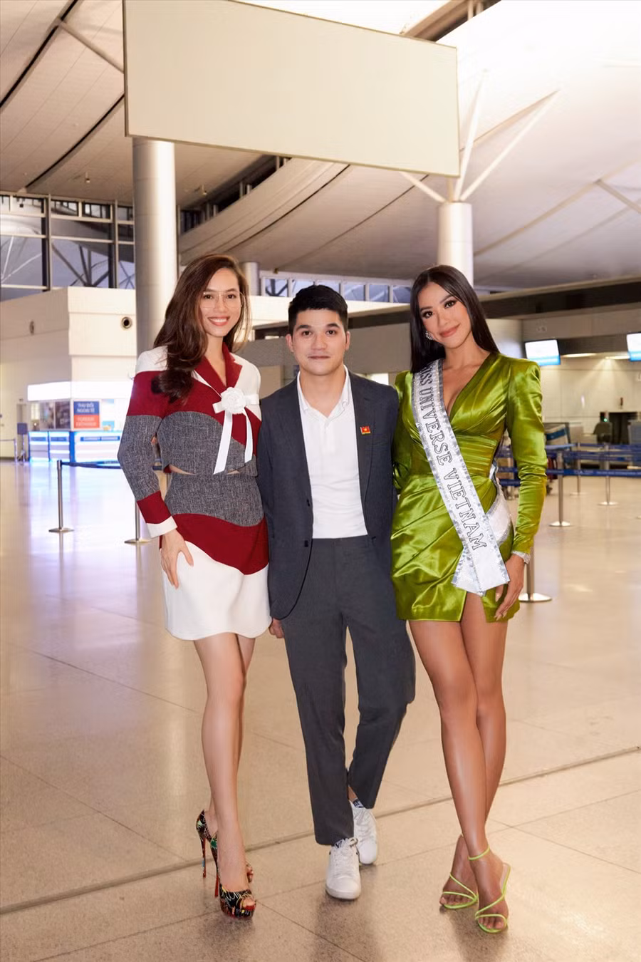 Đồng hành cùng Kim Duyên trong chuyến đi tới Israel có CEO Trần Việt Bảo Hoàng (Giám đốc Quốc gia Miss Universe tại Việt Nam) và Á hậu Hoàng My. Từng đại diện Việt Nam tham gia Miss Universe 2011 và có nhiều hiểu biết về con người, văn hóa Israel, Á hậu Hoàng My có thể dễ dàng hỗ trợ Kim Duyên trong những ngày sắp tới. Ảnh: Sang Đào