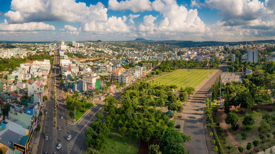 Đô thị Pleiku hôm nay. Ảnh: Phan Nguyên Đô thị Pleiku hôm nay. Ảnh: Phan Nguyên