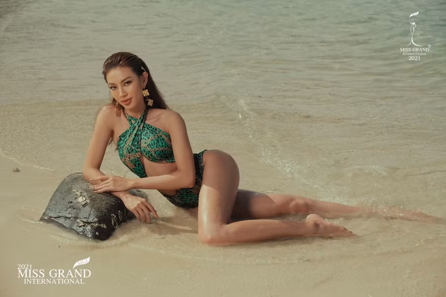 Thùy Tiên hạnh phúc gửi lời cảm ơn đến mọi người vì đã nhiệt tình bình chọn cho cô. Ảnh: FANPAGE MISS GRAND INTERNATIONAL