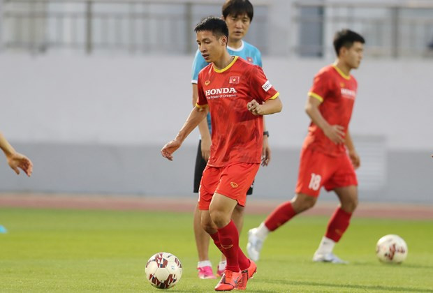 Hùng Dũng dự AFF Cup 2020 ngay khi vừa trở lại sau chấn thương. Ảnh: VFF