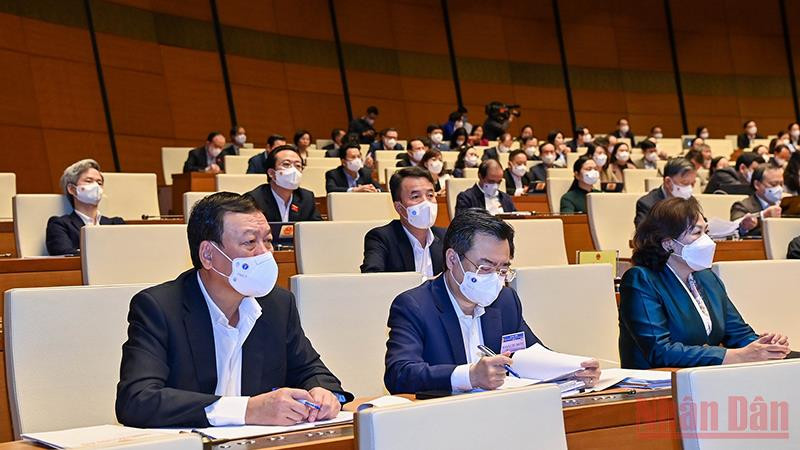 Các thành viên Chính phủ tham gia phiên chất vấn sáng 10/11. Ảnh: LINH NGUYÊN 