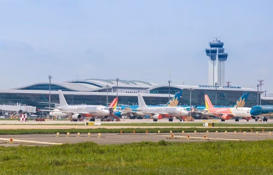 Cảng hàng không quốc tế Tân Sơn Nhất. (Ảnh: CTV/Vietnam+)